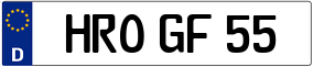 Trailer License Plate